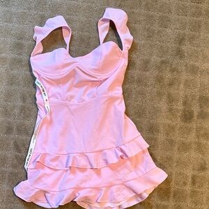 Lucy on the Sky size S Pink Ruffled mini Dress